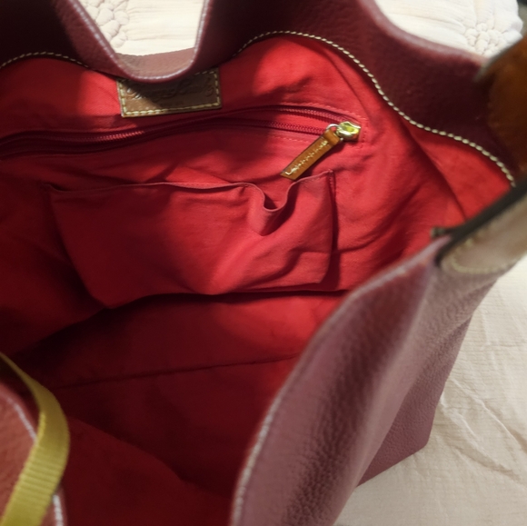 Red Dooney and Bourke handbag with wallet